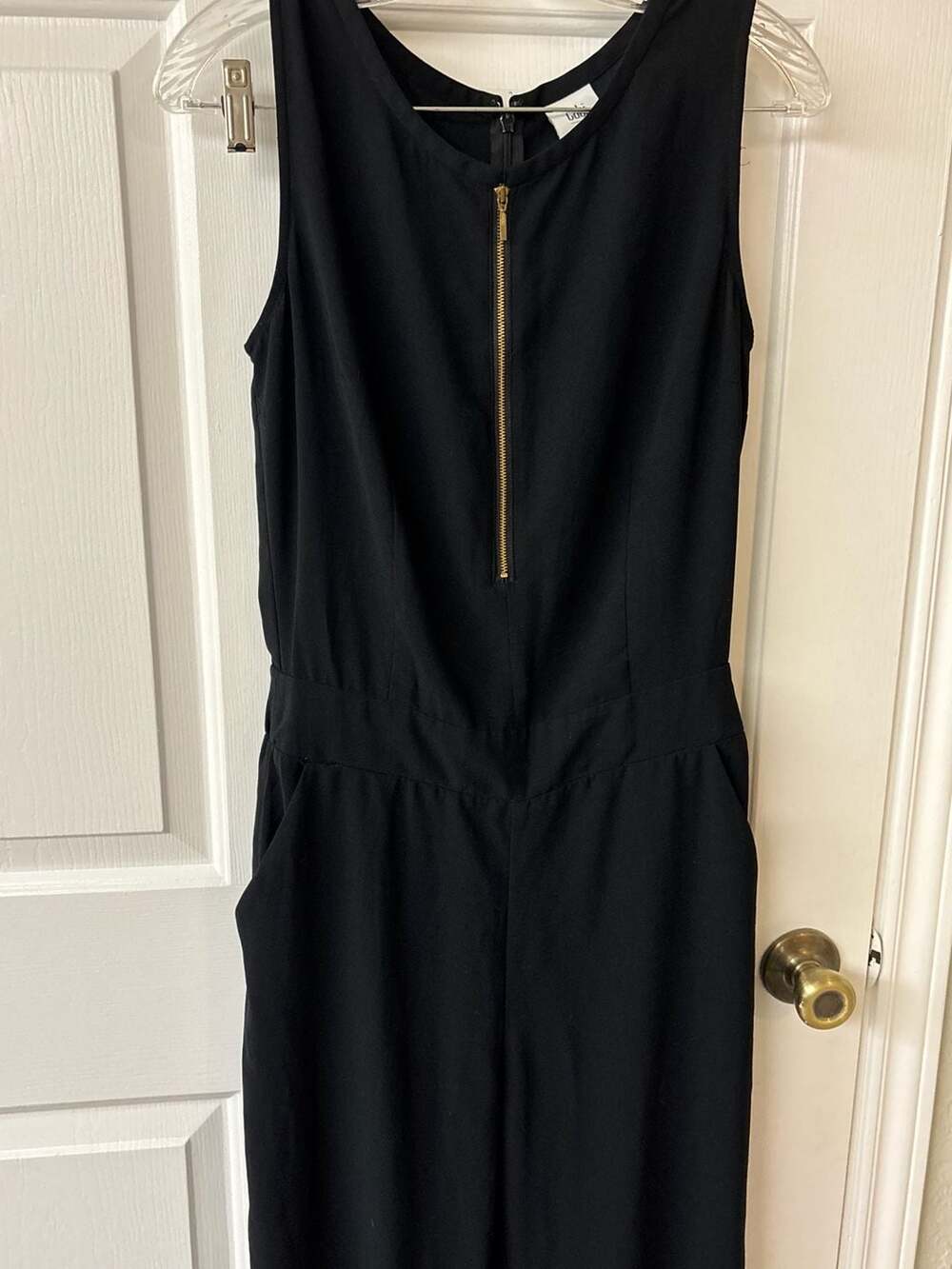 Cabi Sleeveless Black Jumpsuit Size 6